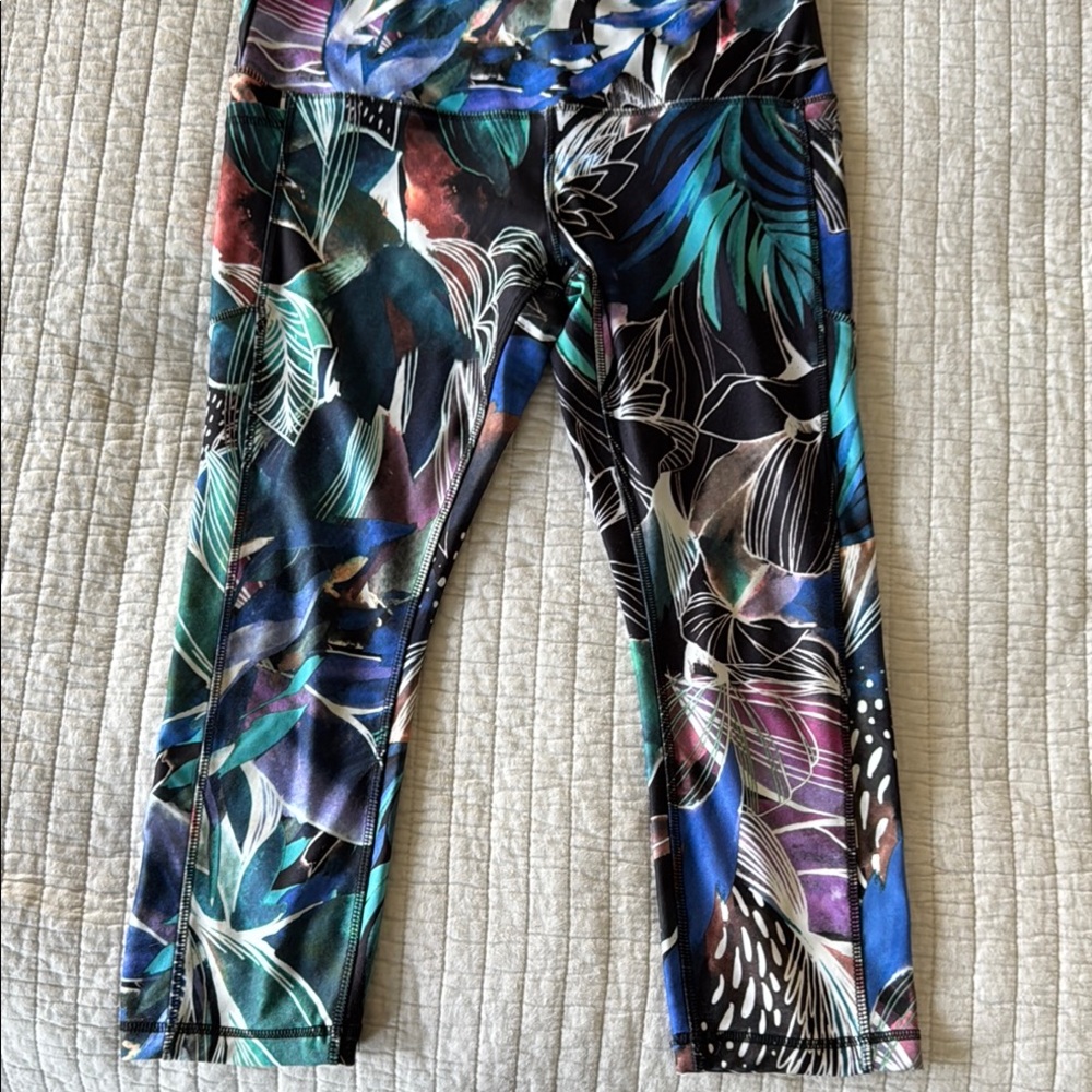 Colorful Floral Print Leggings